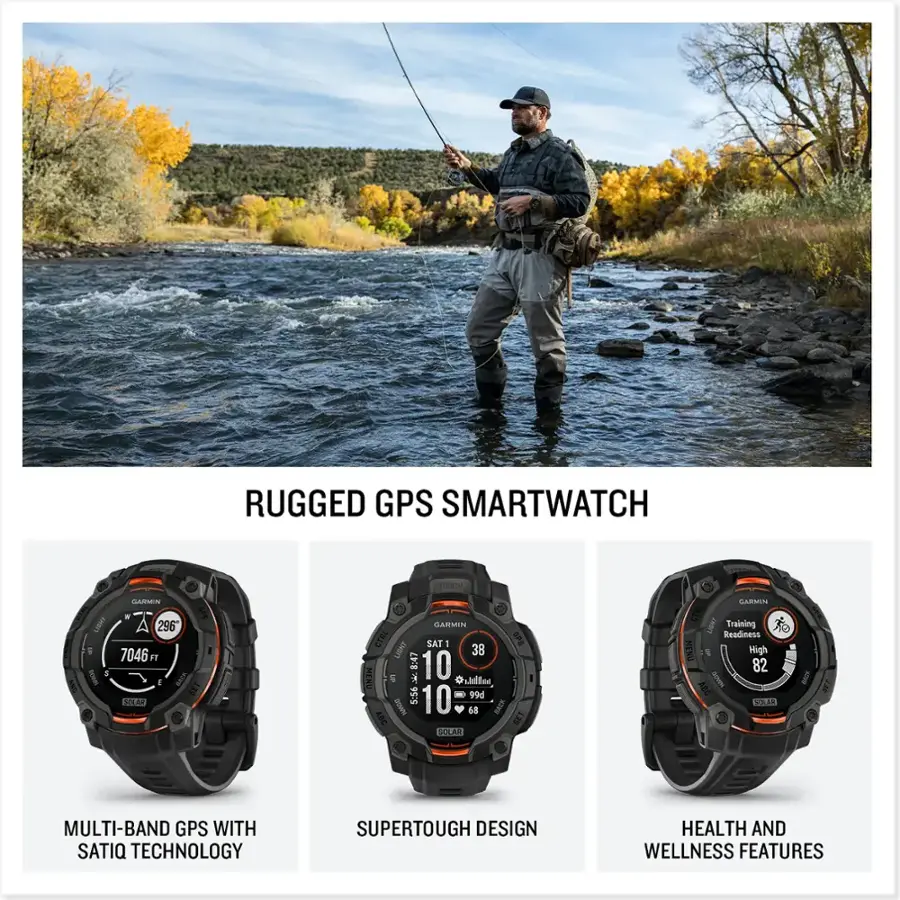 Instinct 3 Solar GPS Watch - 45mm - Image 2