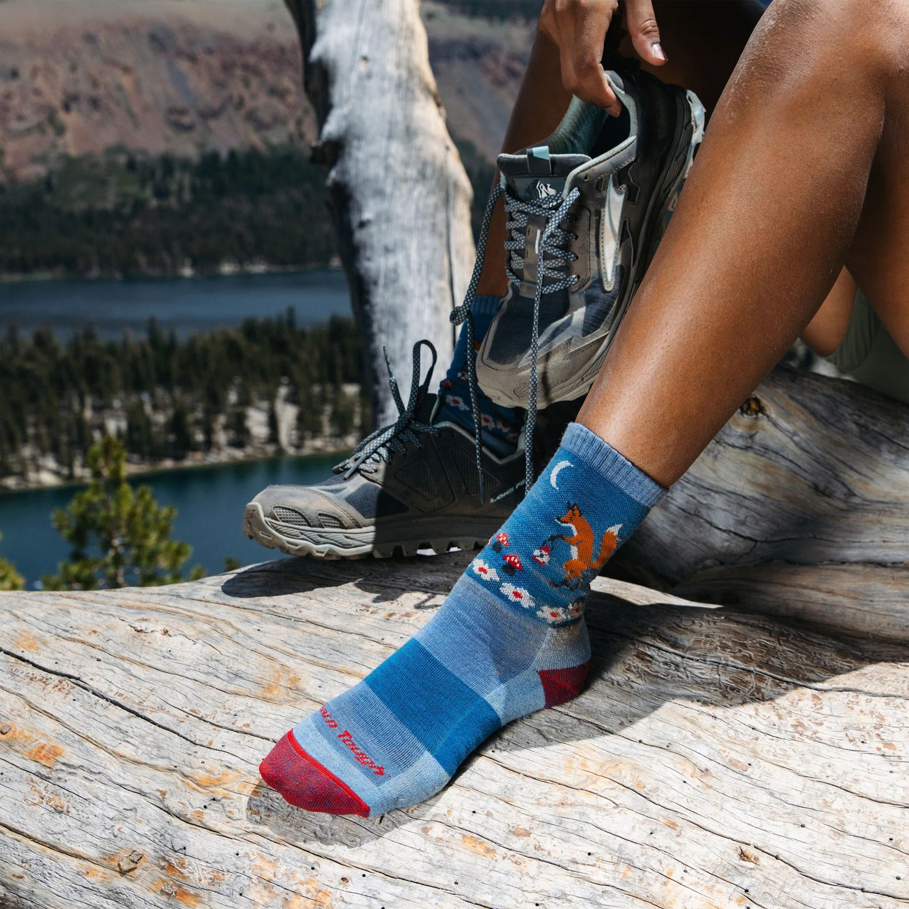 Women's Critter Club Micro Crew Lightweight Hiking Socks - Image 3
